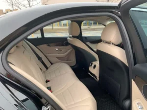 Sedan black car interior
