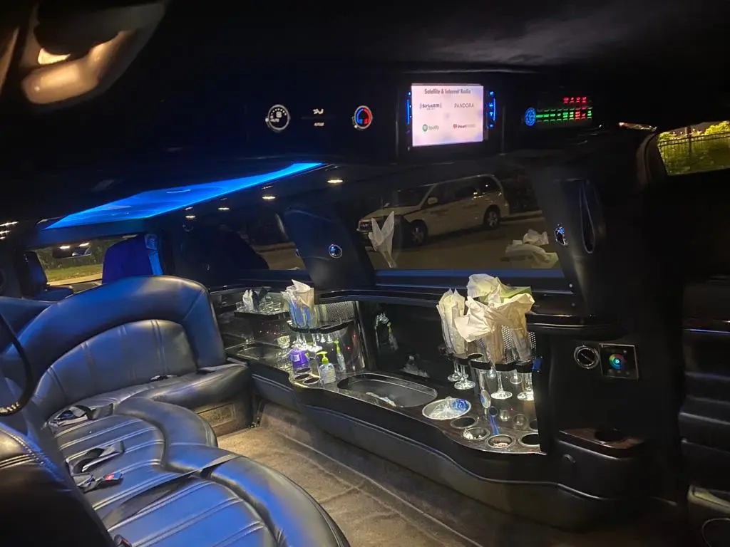 Interior of Limousine