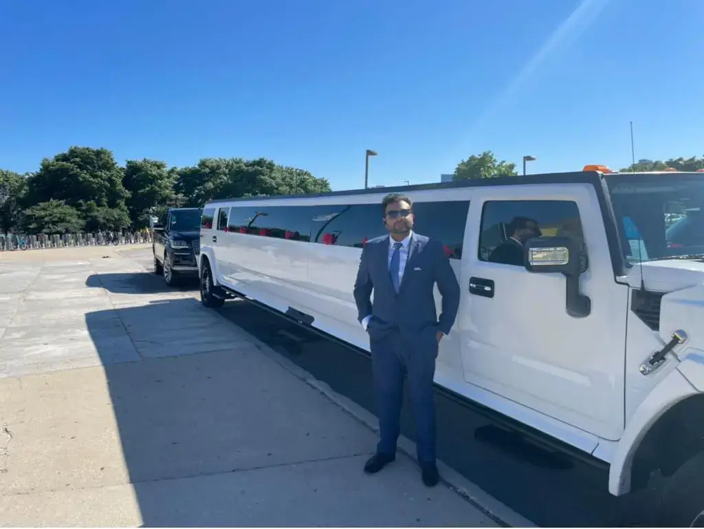 Sheary Bhai With Hummer Limo