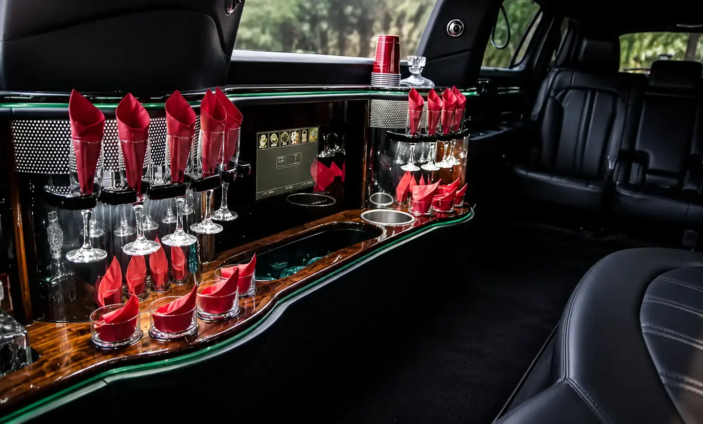 Luxury limousine bars