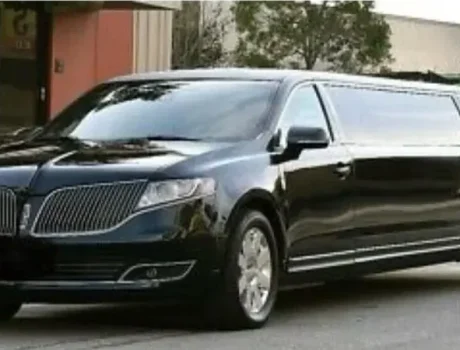 Front view of Limousine service