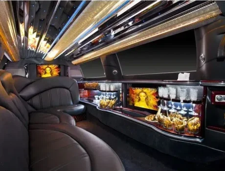 Yellow Limousine Interior