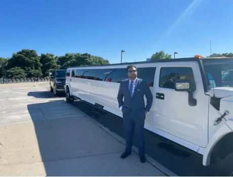 Sheary Bhai With Hummer Limo