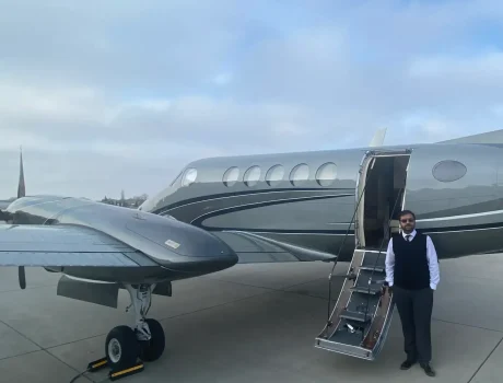 Sheary Bhai at Private Jet